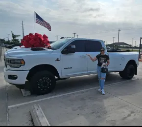 Congratulations to Maribel Adalberto Cantu on purchasing a 2024 RAM 3500 Laramie